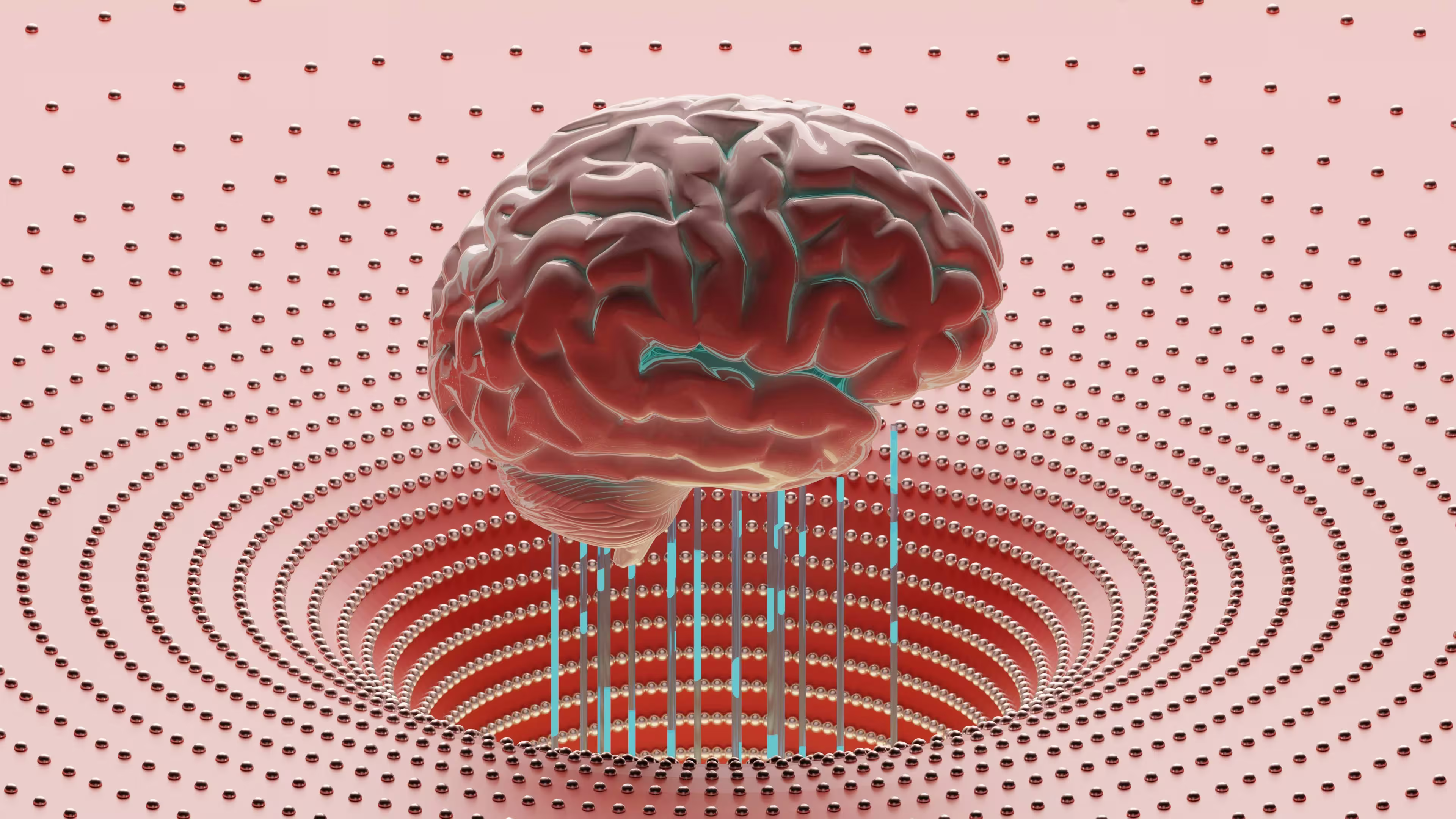 Abstract AI neural network visualization for machine learning payment prediction