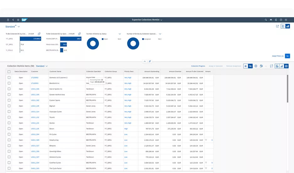 SAP Advanced Payment Management cash application configuration screen