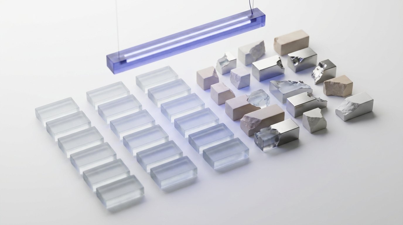 Aligned and incomplete glass blocks representing Dynamics 365 AR native vs. missing capabilities