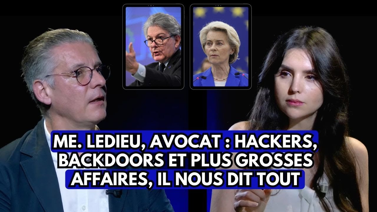 Marc-Antoine Ledieu et Yasmine Douadi lors de l’émission L’Angle d’Attaque sur hackers et backdoors.