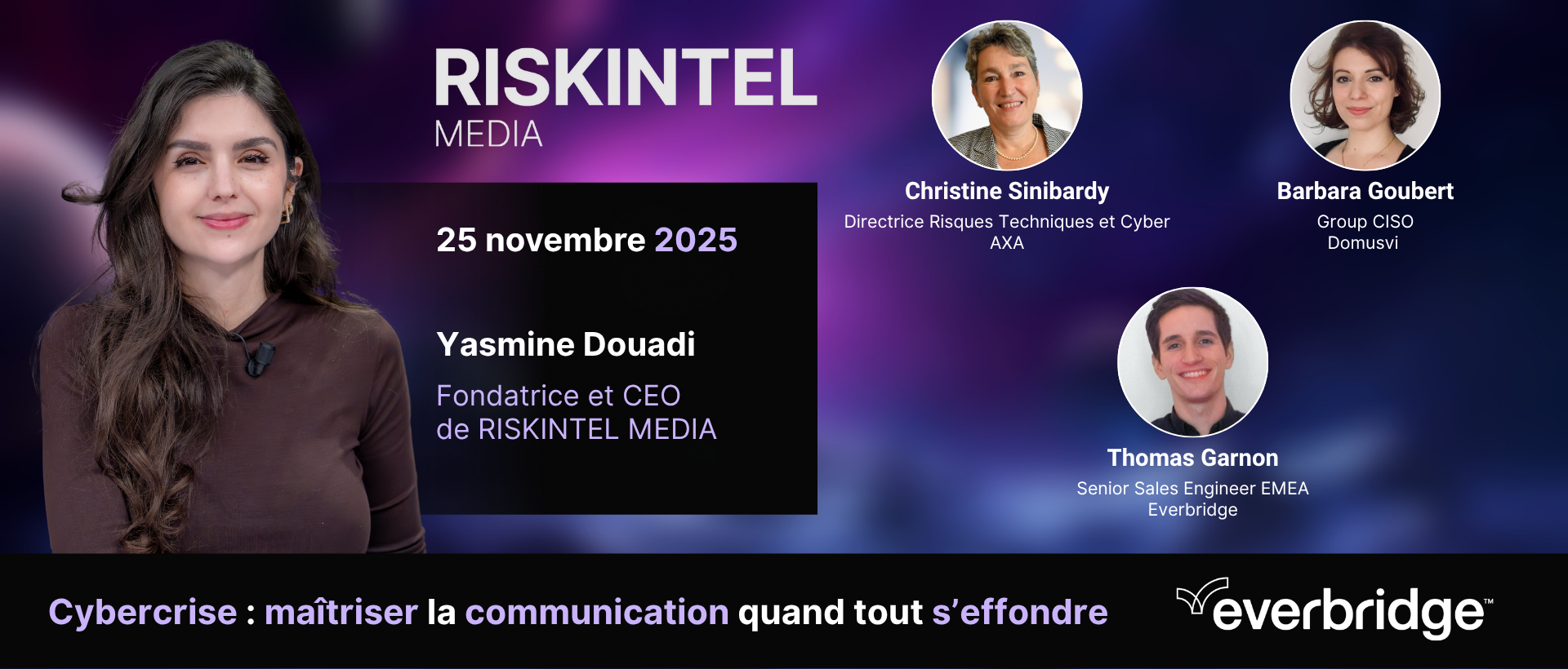 Émission RISKINTEL MEDIA et Everbridge sur la cybersécurité : Cybercrise : maîtriser la communication quand tout s’effondre