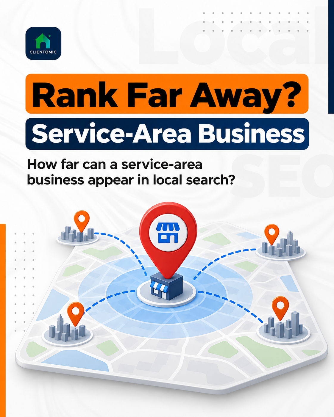 Service-area business ranking in cities far from its address