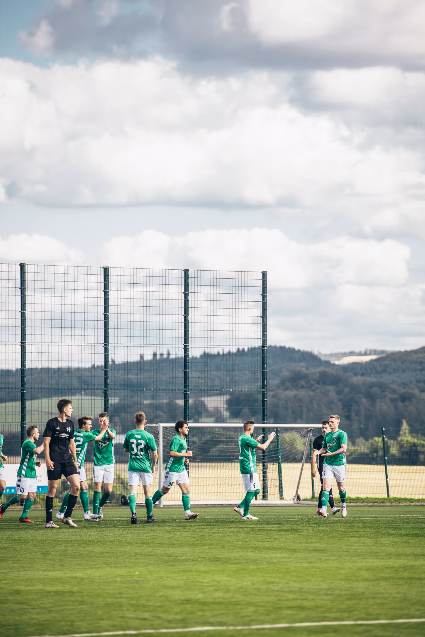 Die 1. Mannschaft vom TuS Langenholthausen auf dem Platz.