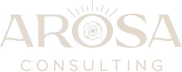 Arosa Consulting logo with stylized letter O featuring circular, sun-like design above the text.