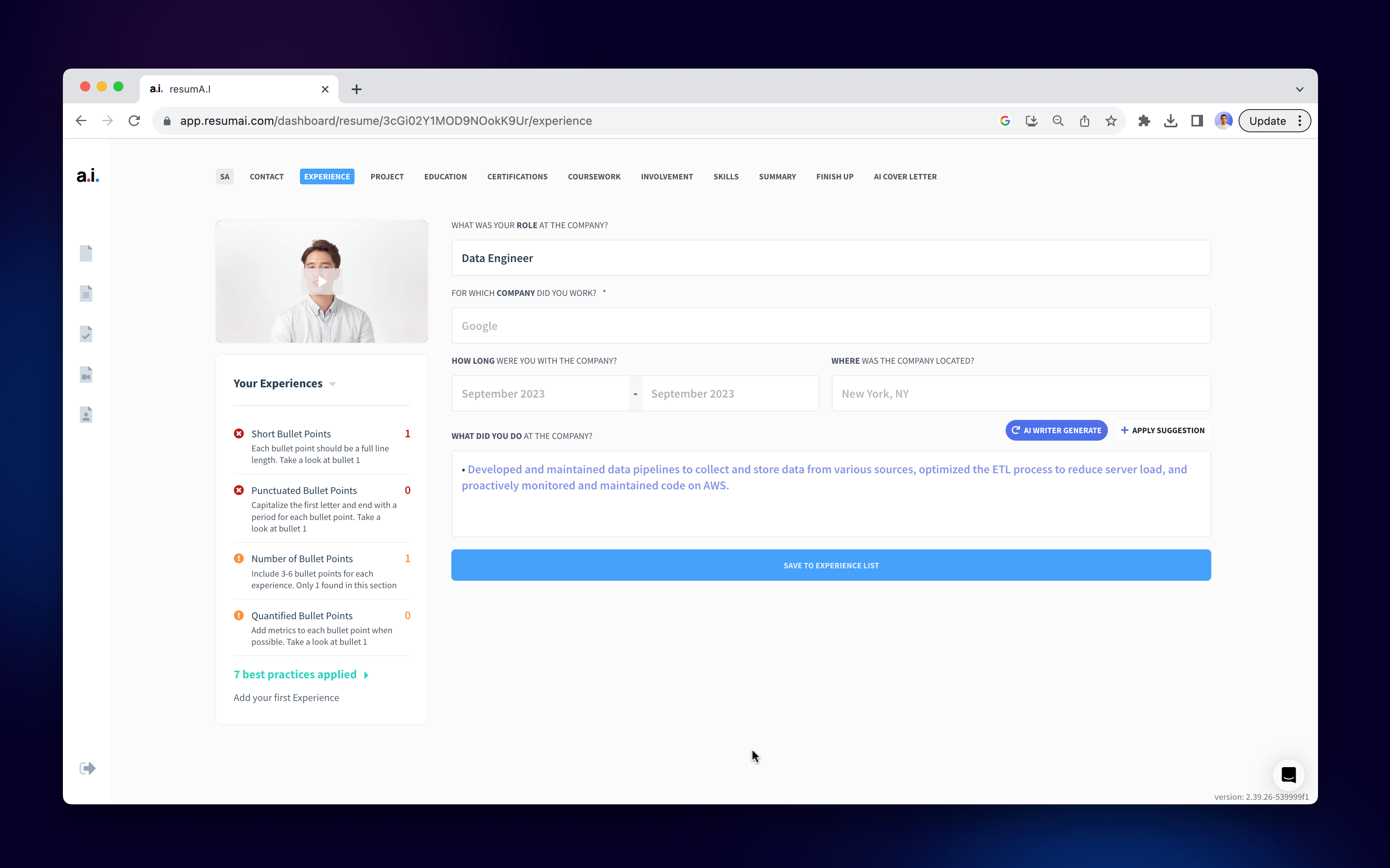  ai bullet point editor