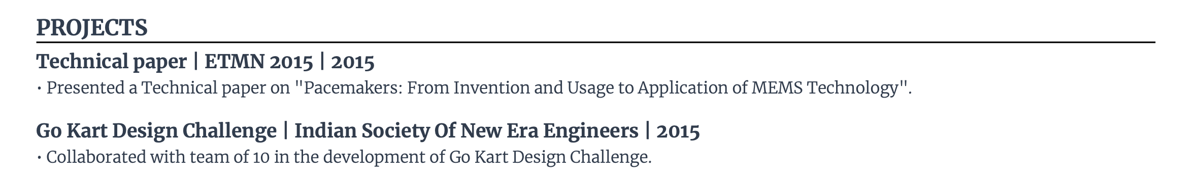 Projects