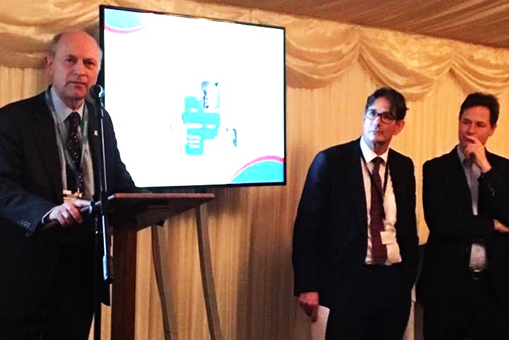 WAVE reception at the House of Lords - at this event in the UK House of Lords, I was one of the speakers along with Deputy Prime Minister Nick Clegg of the Liberal Democrat Party (on right of picture). Lord Fox is also in the picture (centre).