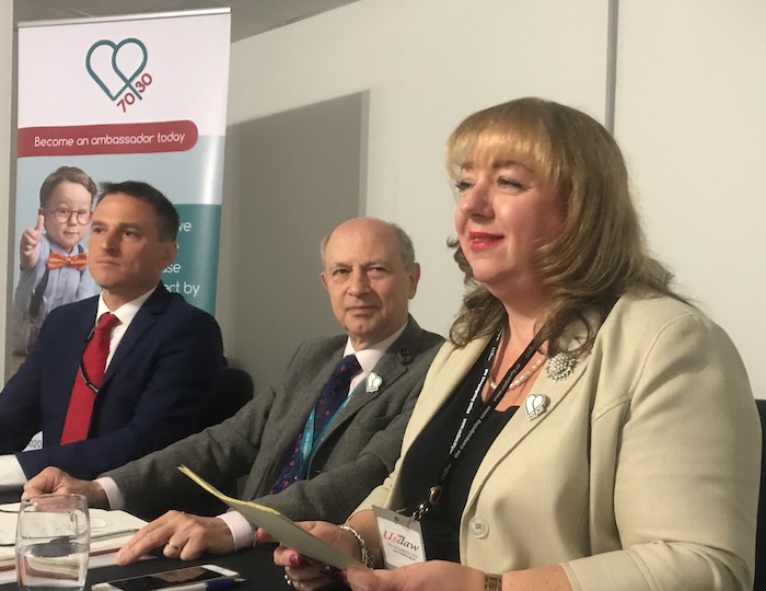 Labour MPs Paul Williams and Sharon Hodgson - with George Hosking at a WAVE event. Sharon Hodgson MP is a former Labour Minister
