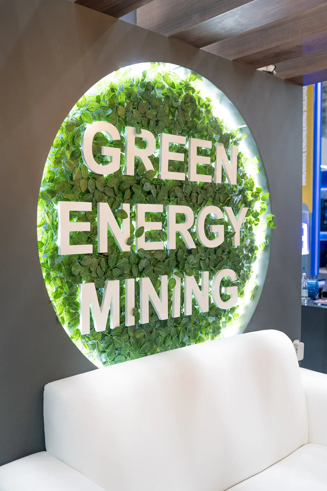 Green Energy Mining branding at Mining Indaba 2026 — Mining Indaba photographer Cape Town