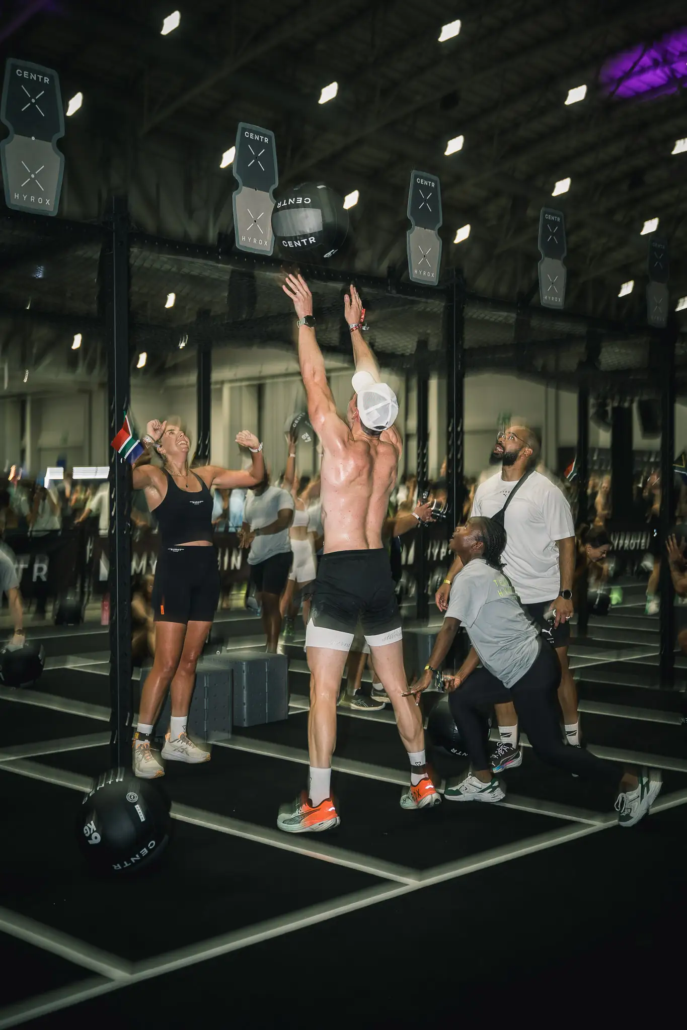 Athletes in action at HYROX Cape Town — HYROX photographer Cape Town
