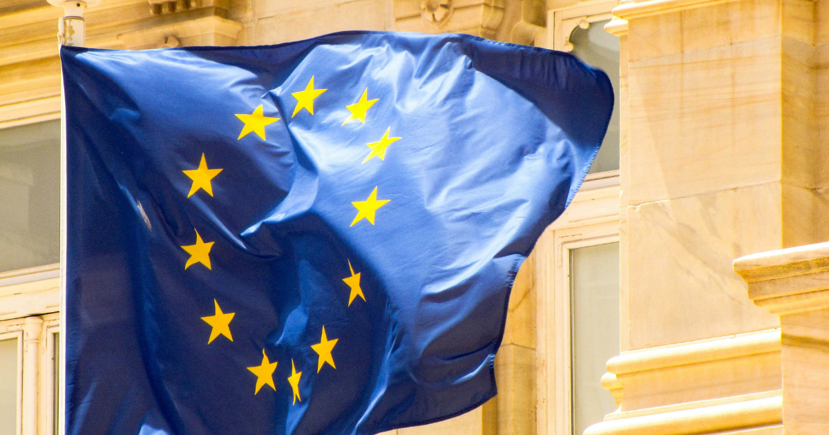 Bild på EU flaggan