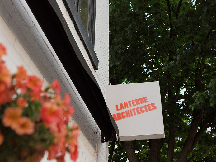 Affichage extérieur Lanterne Architectes