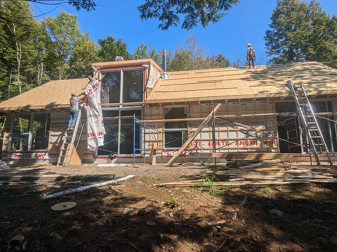 chantier de construction Lanterne Architectes