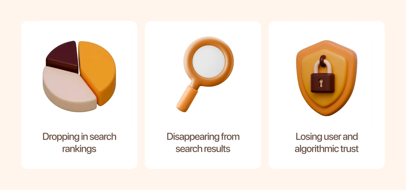 Unrefined AI content carries tangible SEO and credibility risks