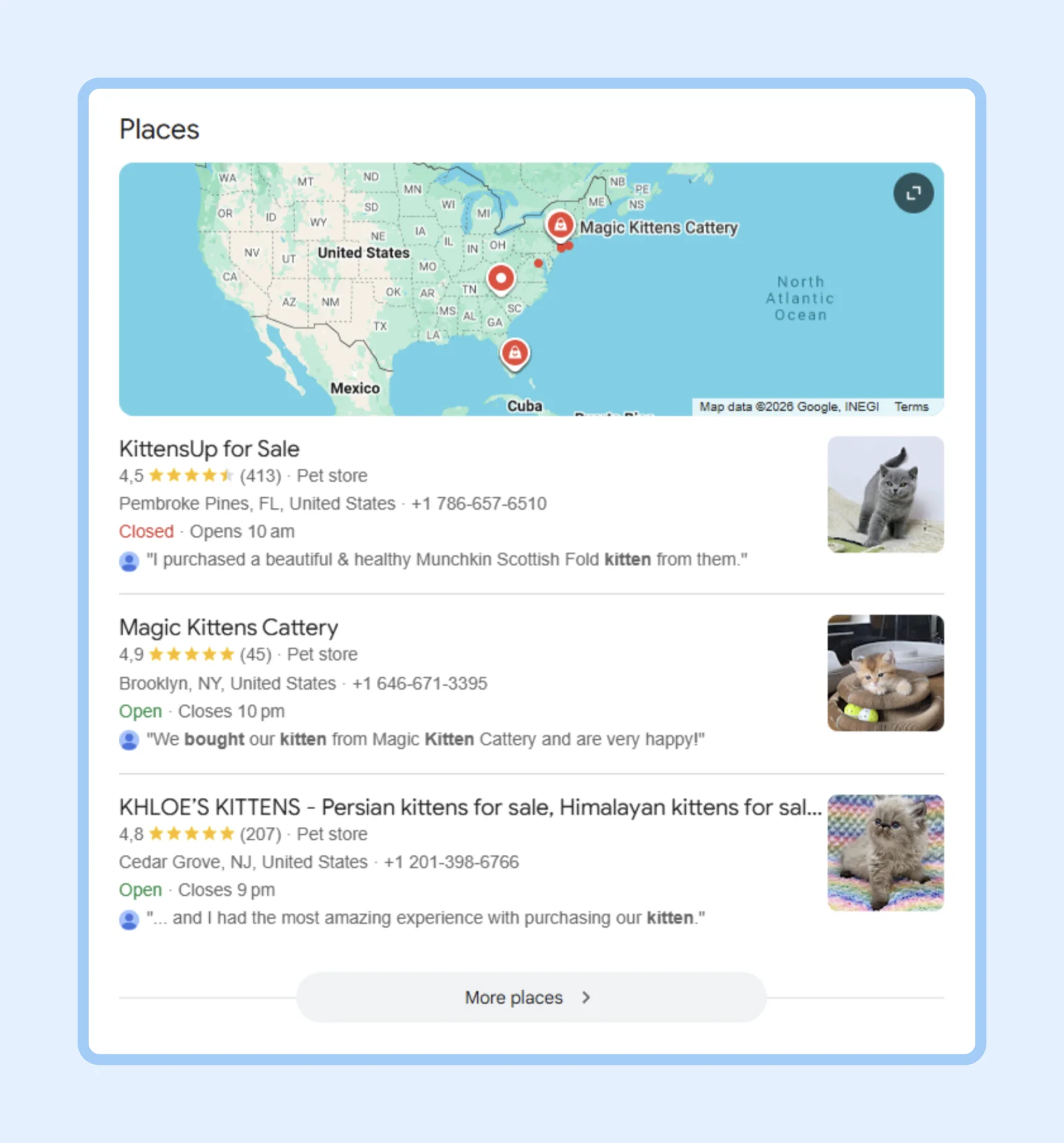 Strong local SEO improves presence in map-driven results