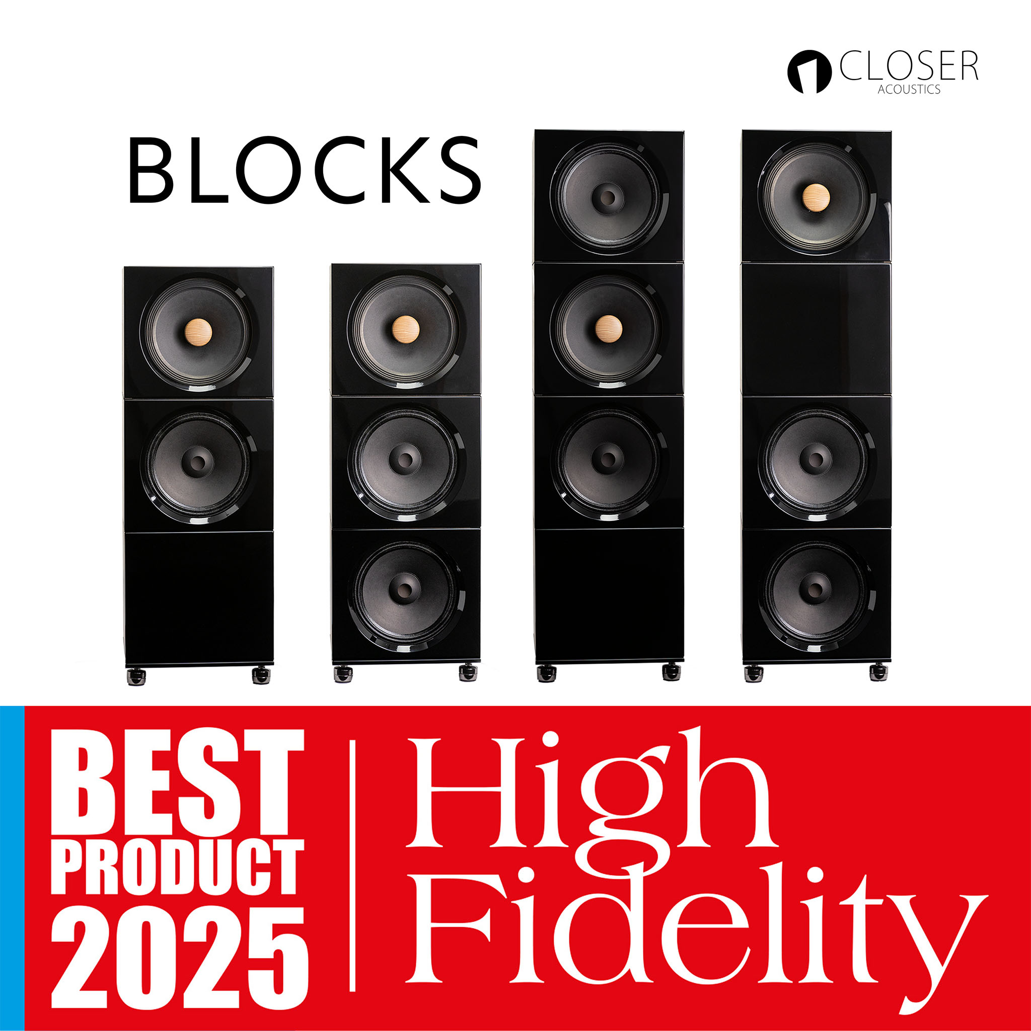 Closer Acoustics Blocks Honored with High Fidelity “Product of the Year 2025” Award