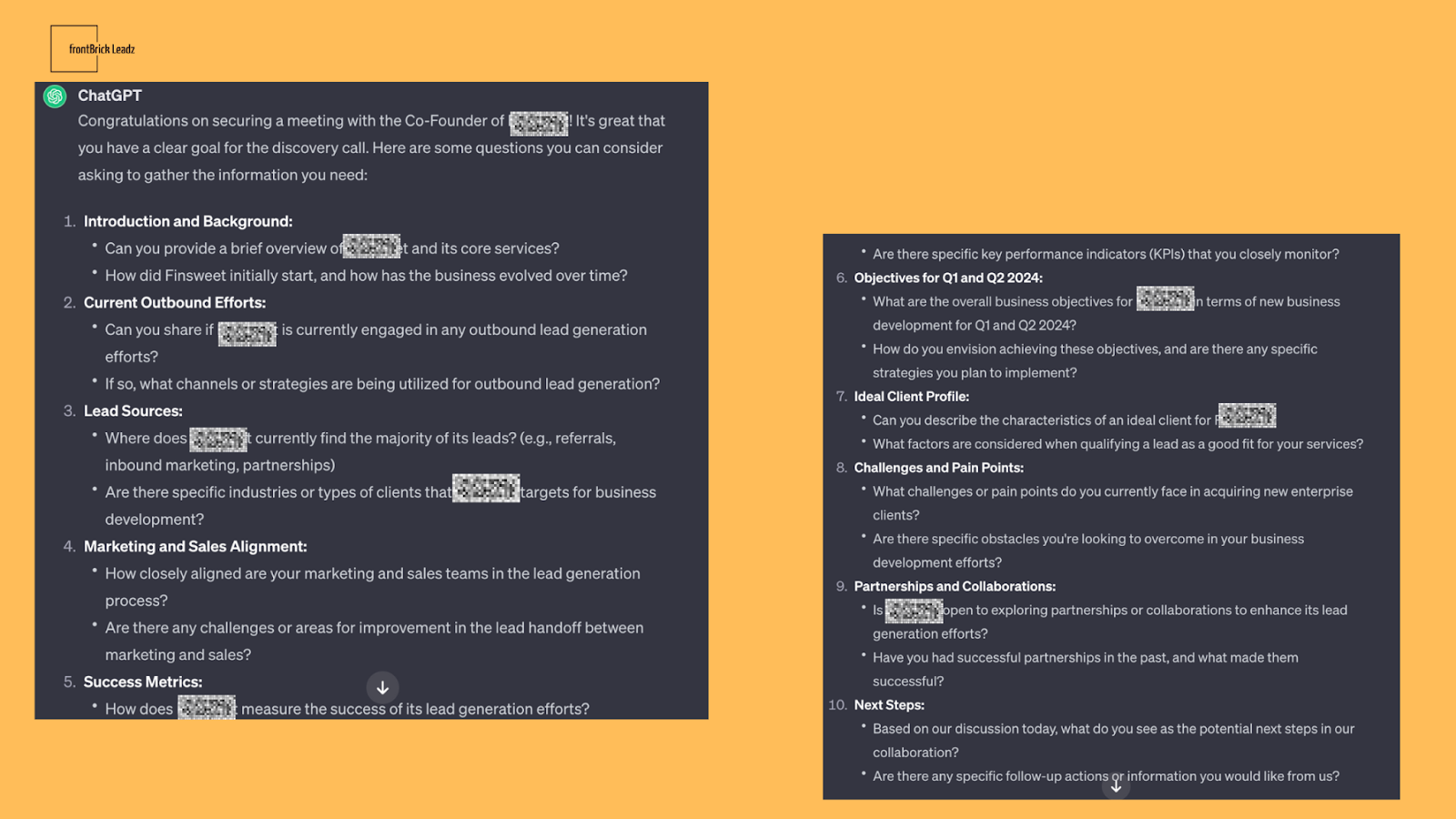 qualification questions as a result of ChatGPT prompt 