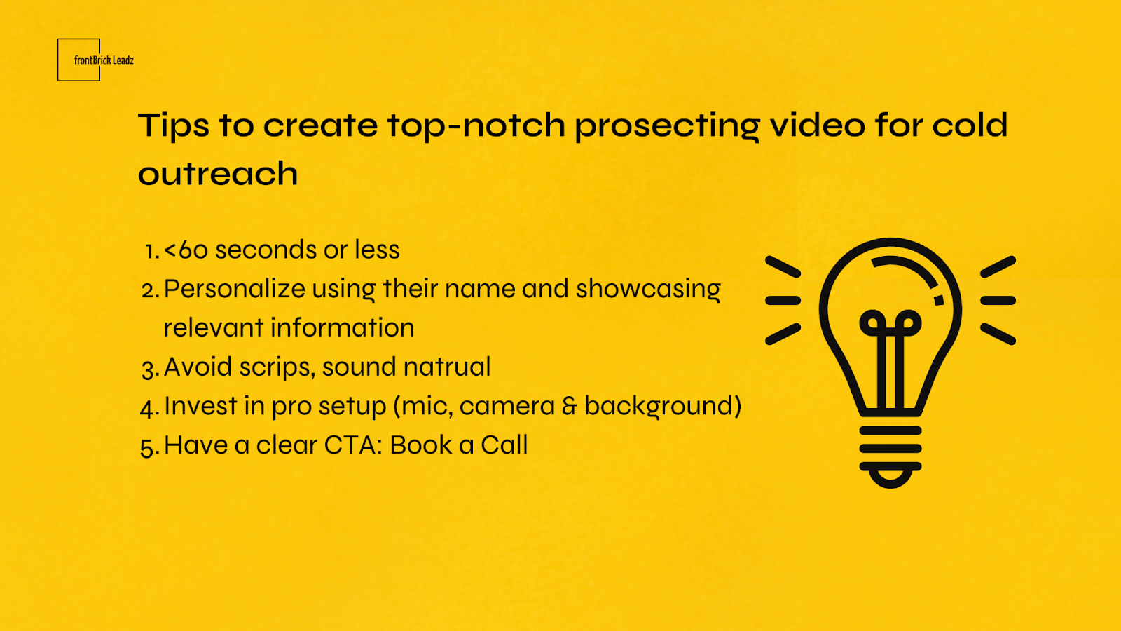 5 tips to create best-in-class prospecting video