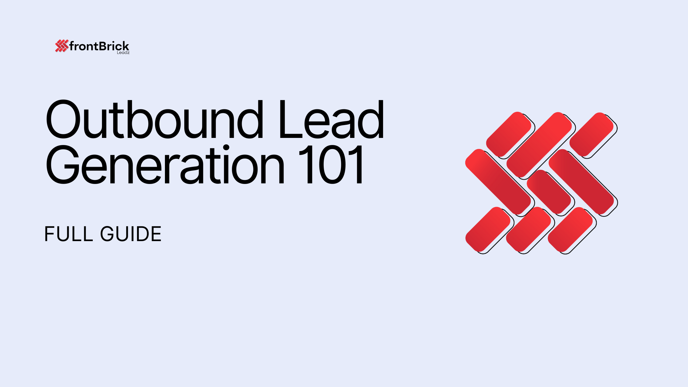 frontBrick Outbound Lead Generation 101 full guide cover