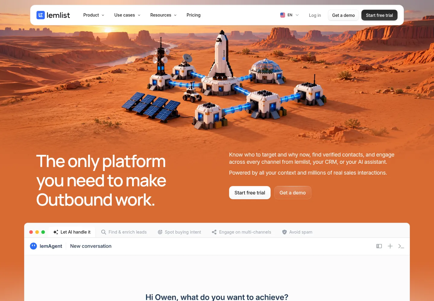 lemlist official website, October 2026