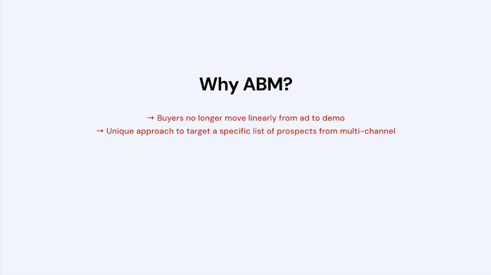 why running ABM matters