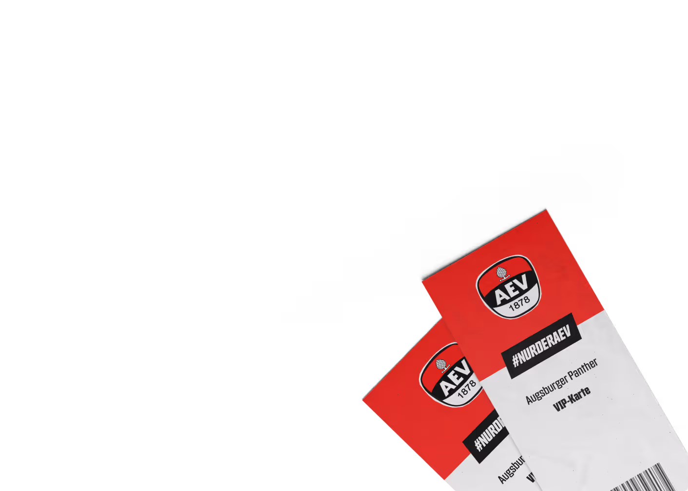 Ein Beispiel wie die VIP-Karten für ein Augsburger Panther Spiel aussehen können
