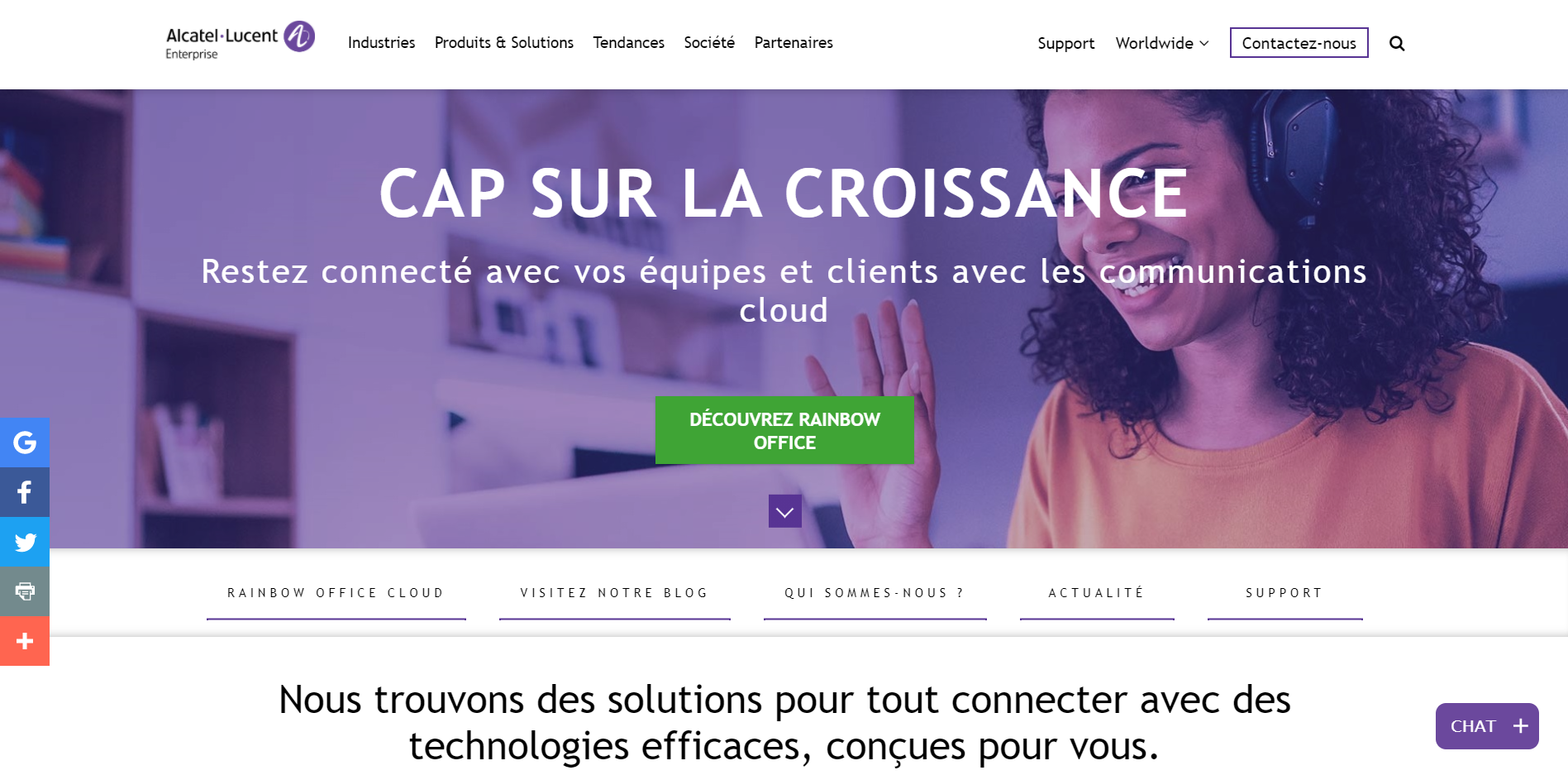 Alcatel Lucent Enterprise : Refonte et migration de l'extranet B2B 
