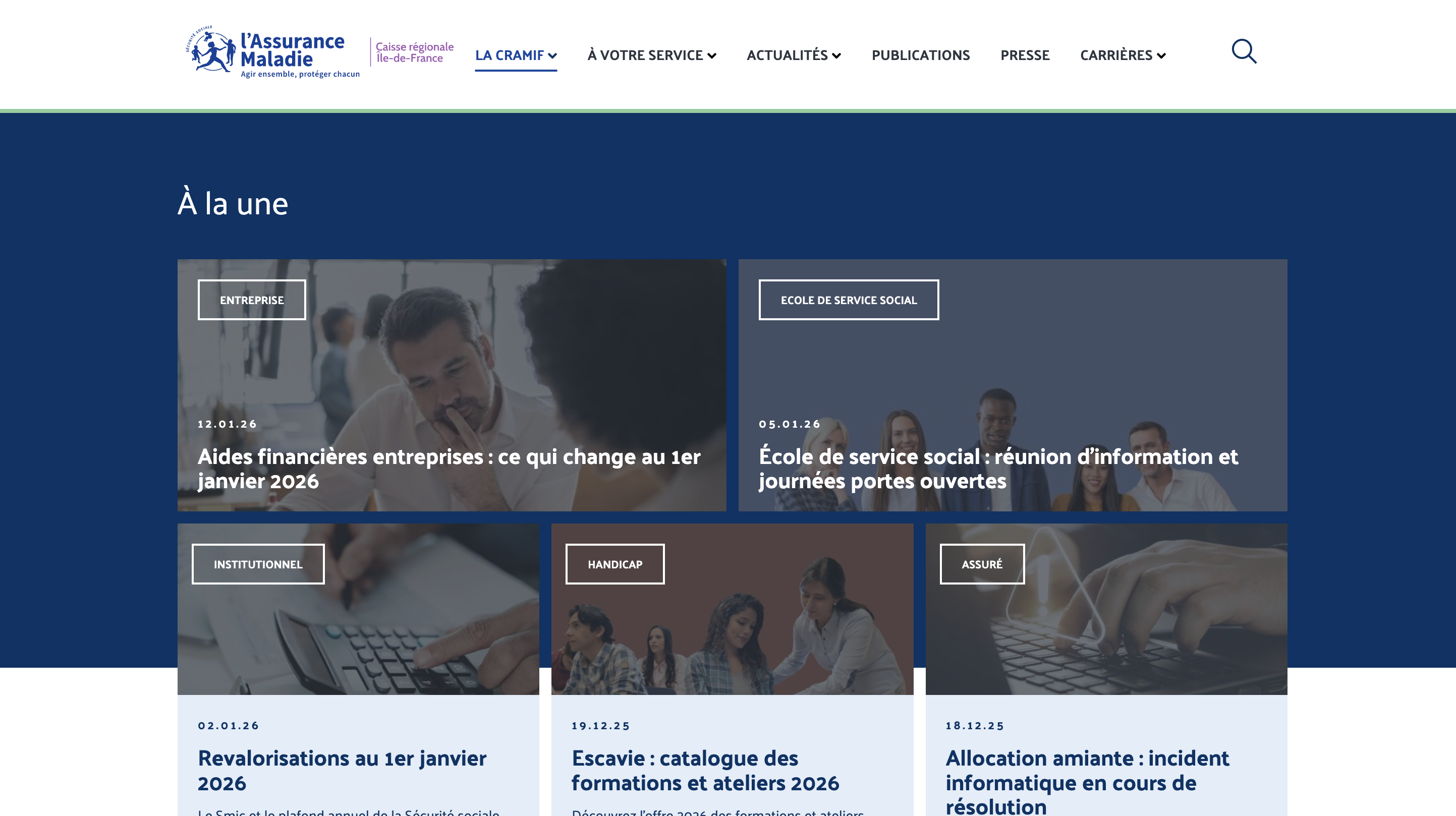 CRAMIF : Accompagnement Drupal, migration et montée en compétences.