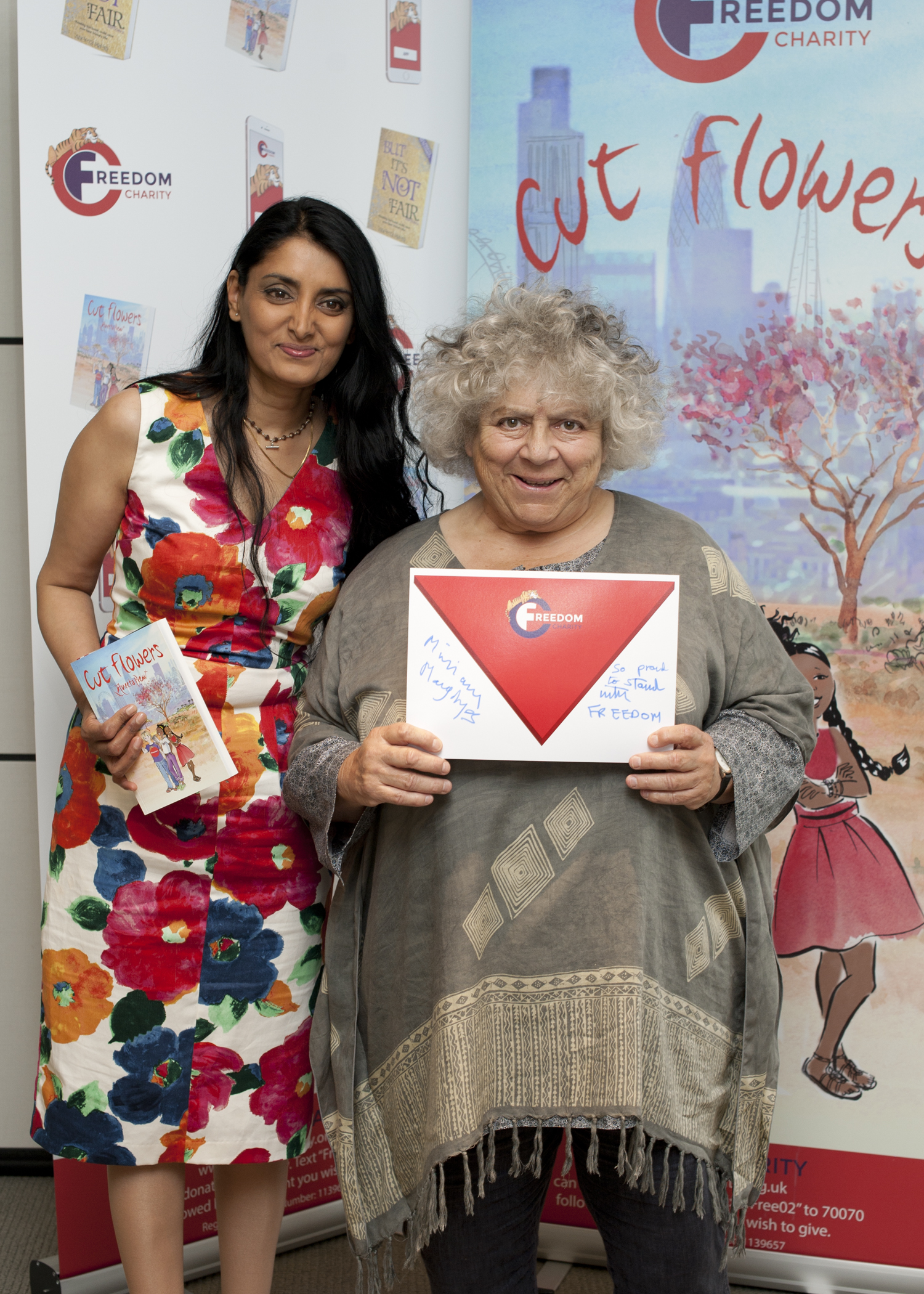 Miriam Margolyes, aneeta prem, fgm, cut flowers,
