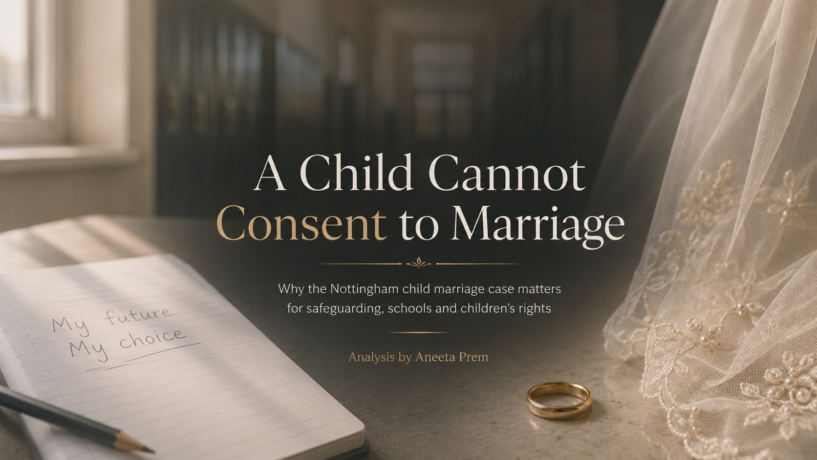 Child marriage law in the UK and why a child cannot consent to marriage