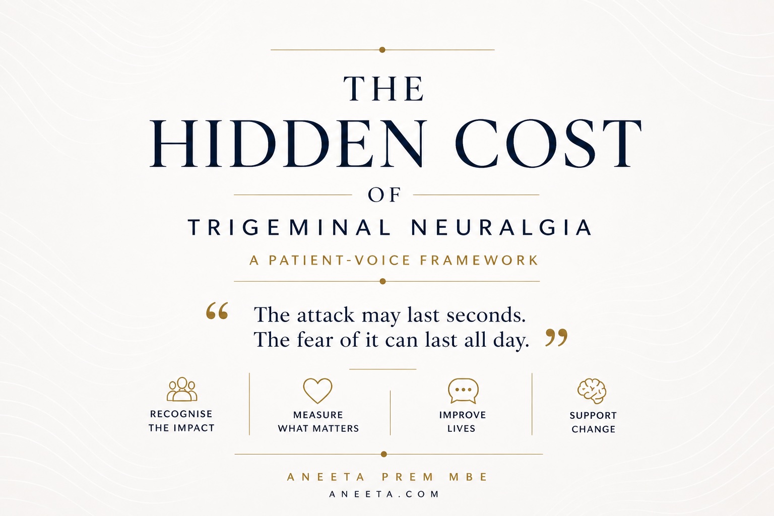 The hidden mental-health and quality-of-life cost of trigeminal neuralgia and facial pain
