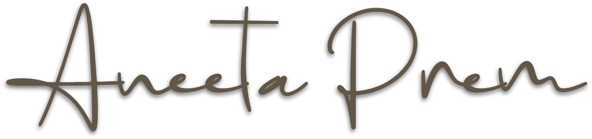 Aneeta Prem handwritten signature on a light background.