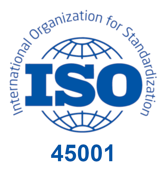 ISO 45001 Occupational Health and Safety certified