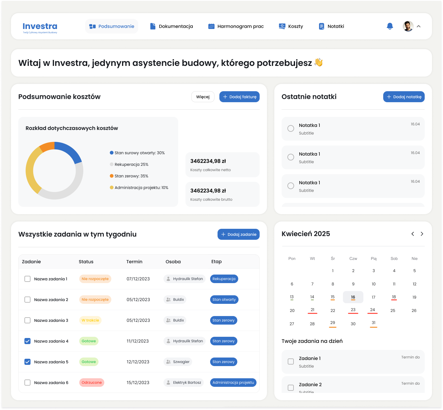 Investra. Twój cyfrowy asystent budowy