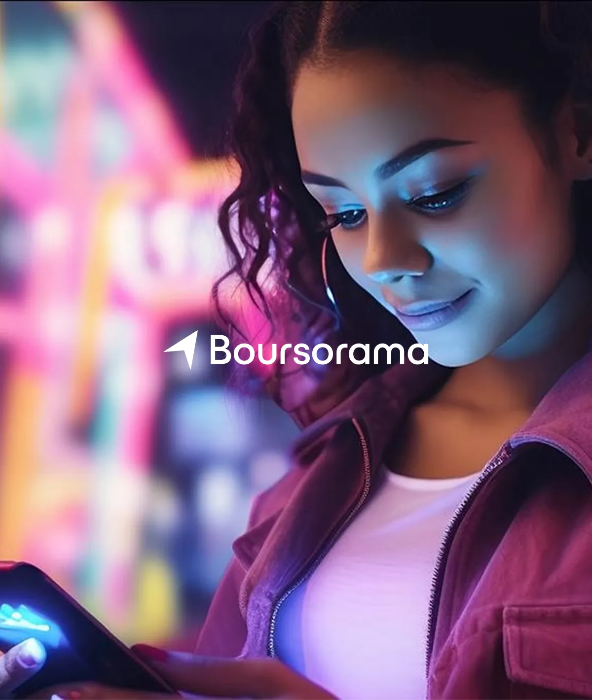 Jeune femme sur son téléphone