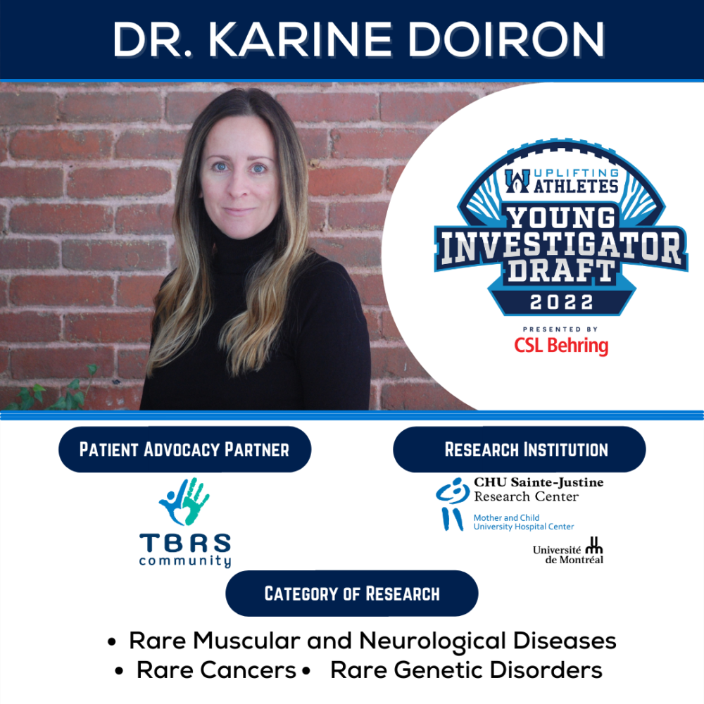 TBRS researcher chosen for 2022 Young Investigator Draft