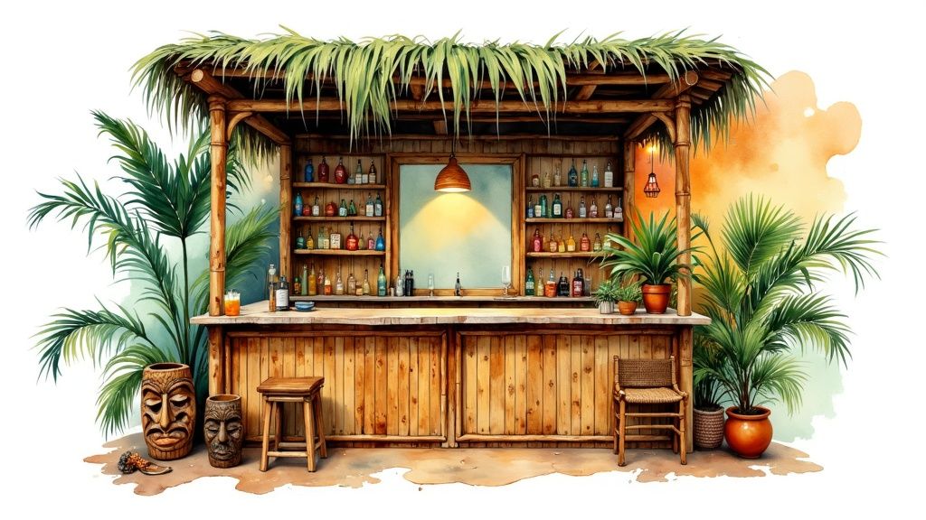 Rustic Farmhouse Bar