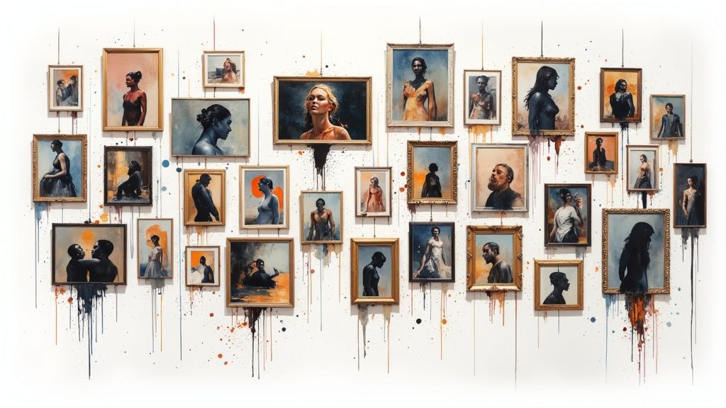 1. The Grand Statement: Salon-Style Gallery Wall
