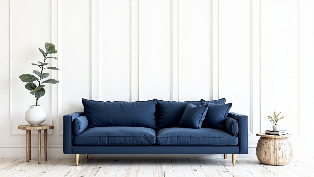 Navy and White Classic