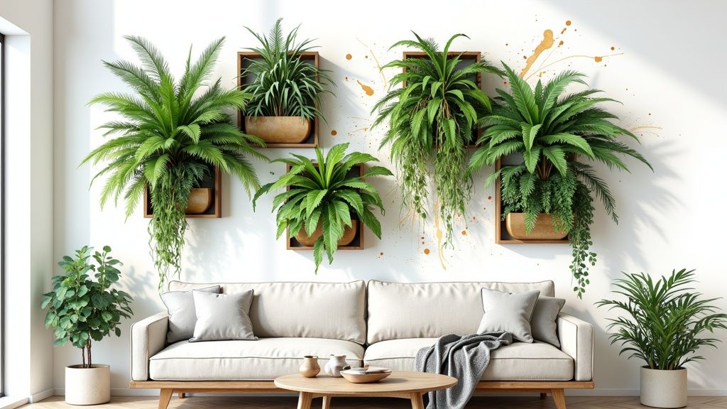 Living Plant Walls and Vertical Gardens