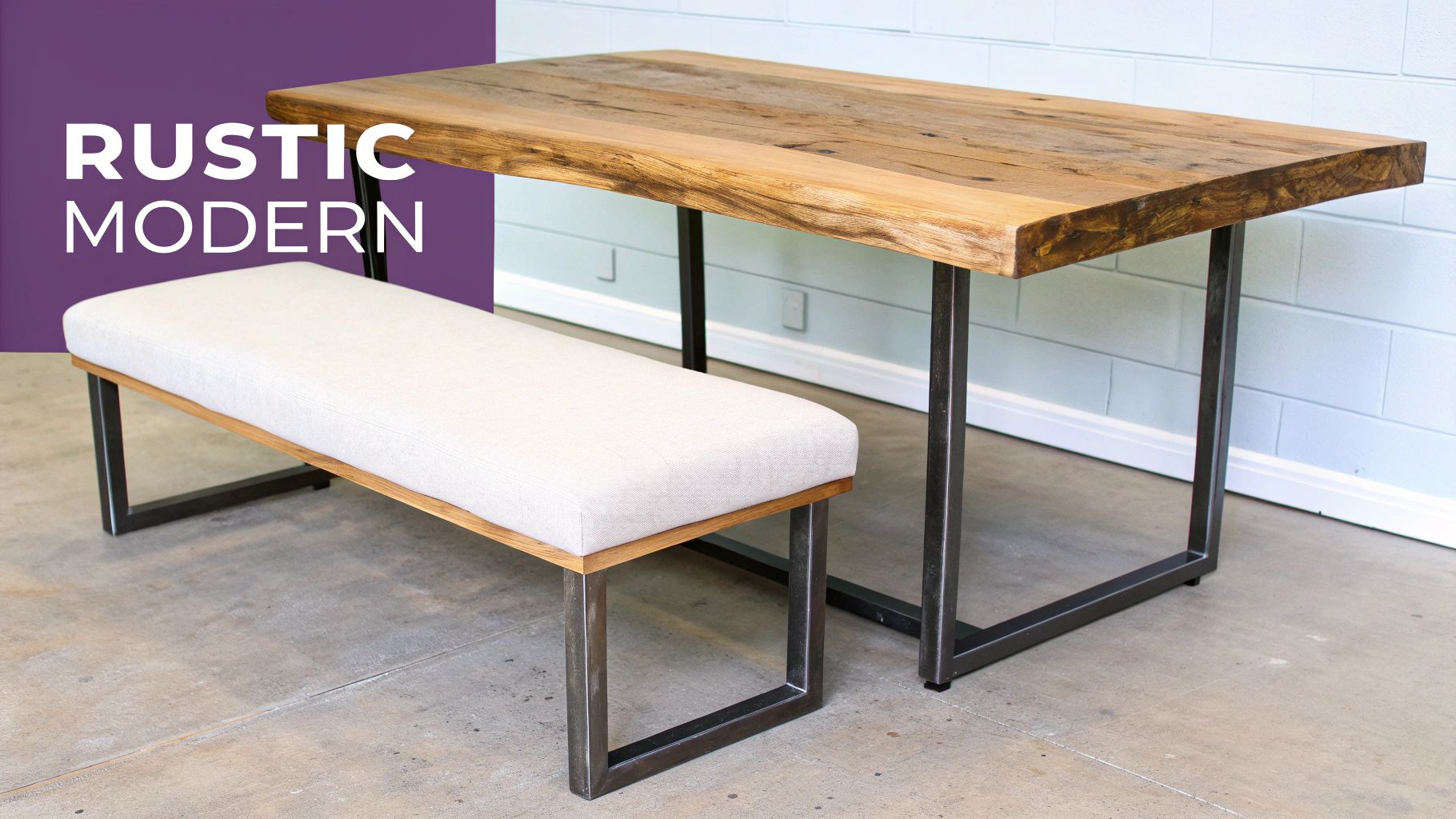 Clean-Lined Furniture with Rustic Character