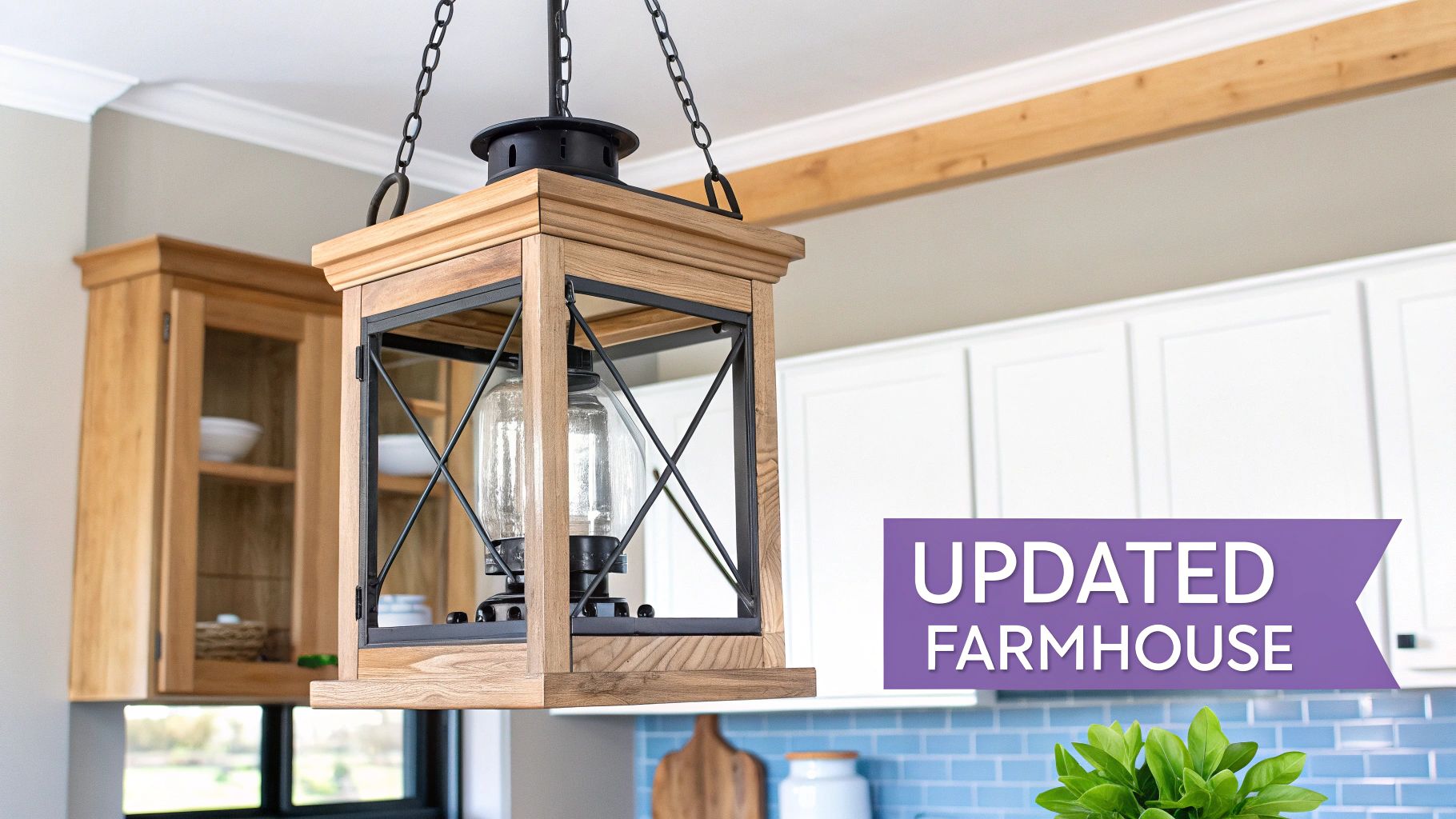 Farmhouse Lighting with Contemporary Twists