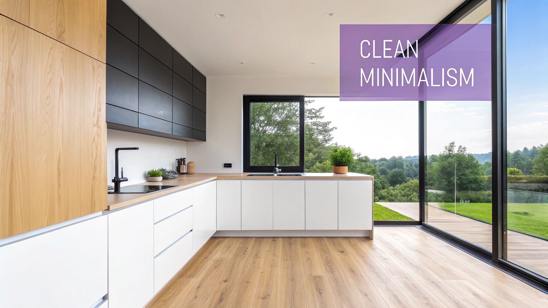 The Minimalist White Kitchen with Clean Lines