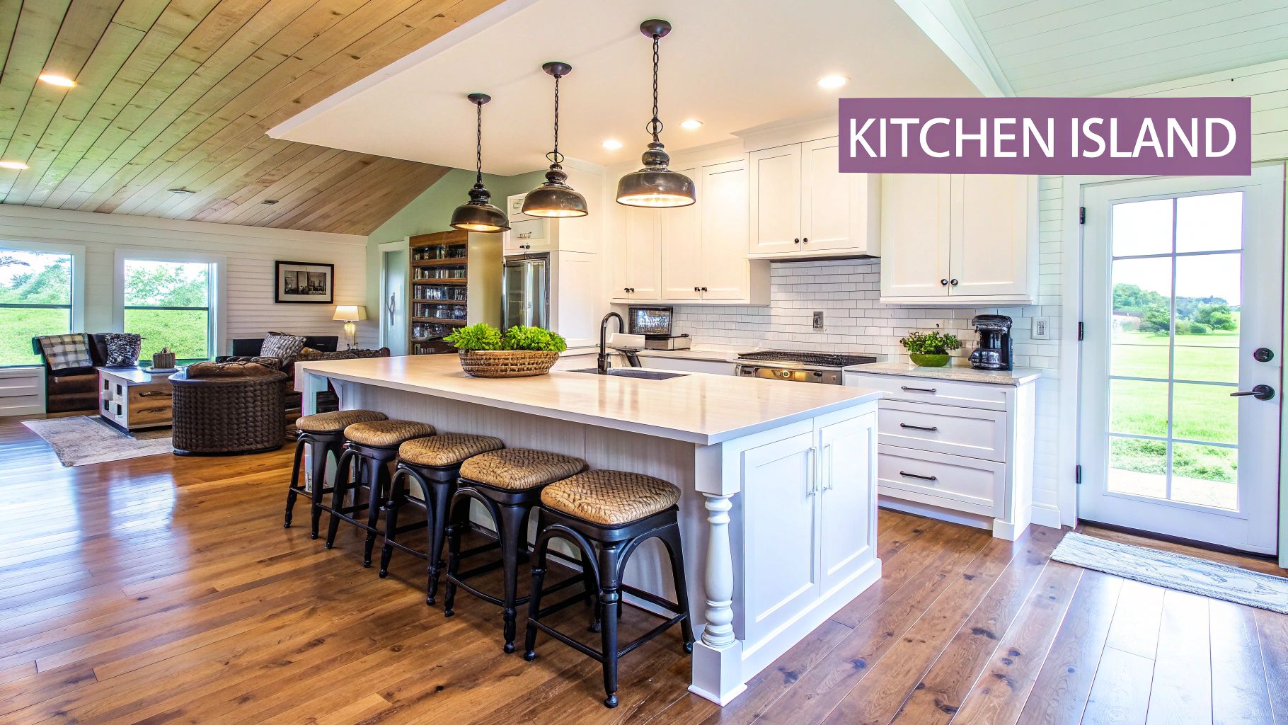 Mixed Materials: Wood and Metal Accents