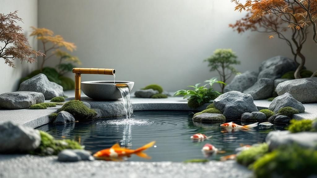 Japanese Zen Water Garden