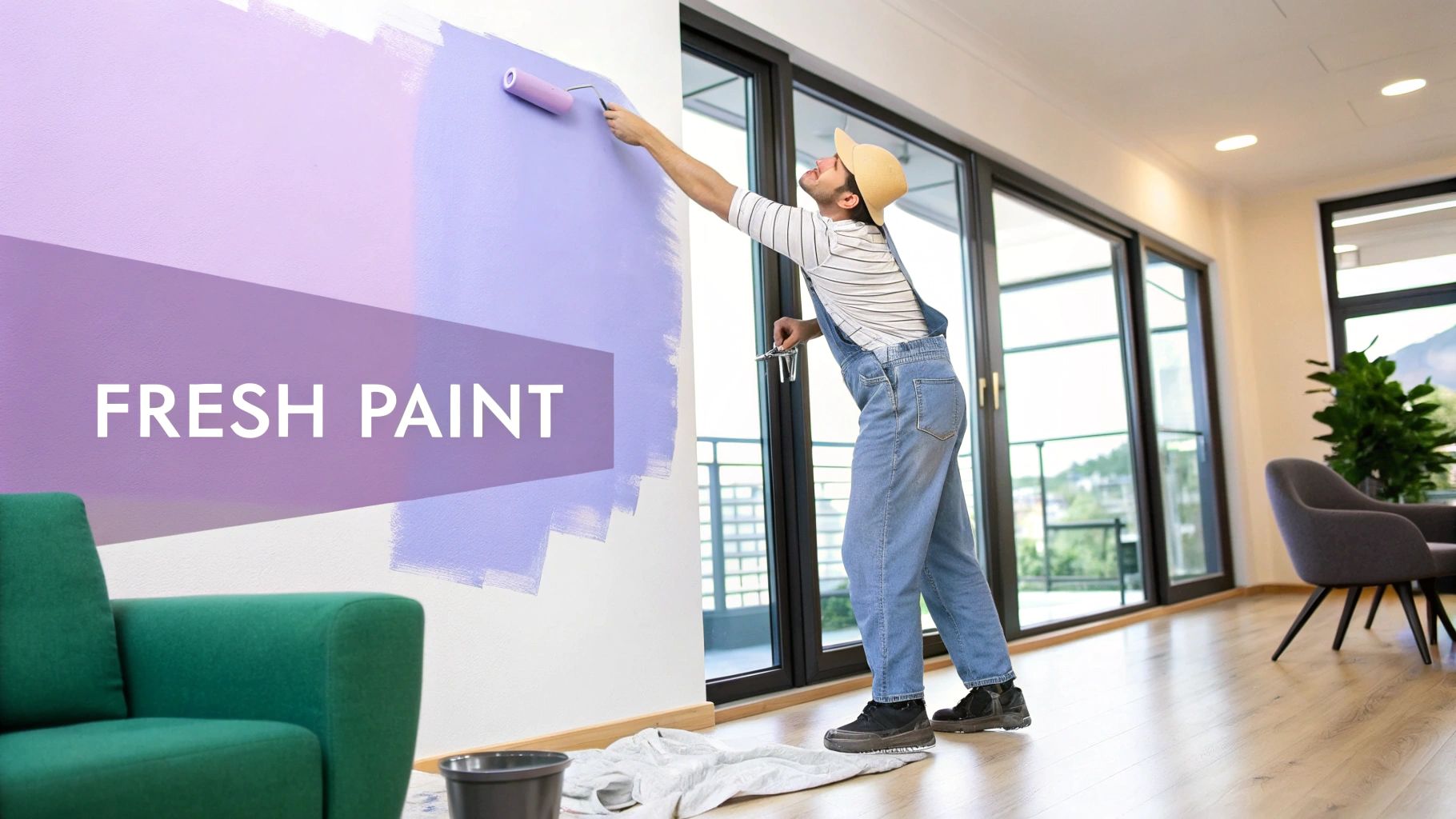 Fresh Paint Application with Strategic Colour Choices