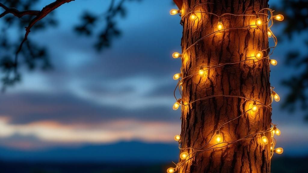 Wrap Around Tree Trunk Lighting
