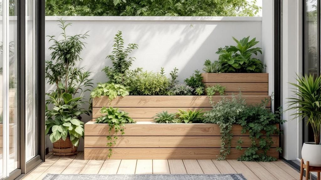 Tiered Corner Planters