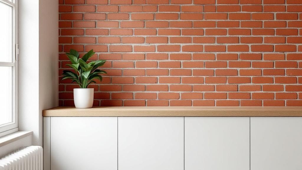Exposed Brick Accent Wall