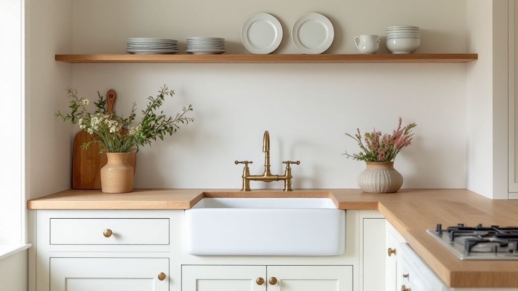 1. The Quintessential English Farmhouse Kitchen